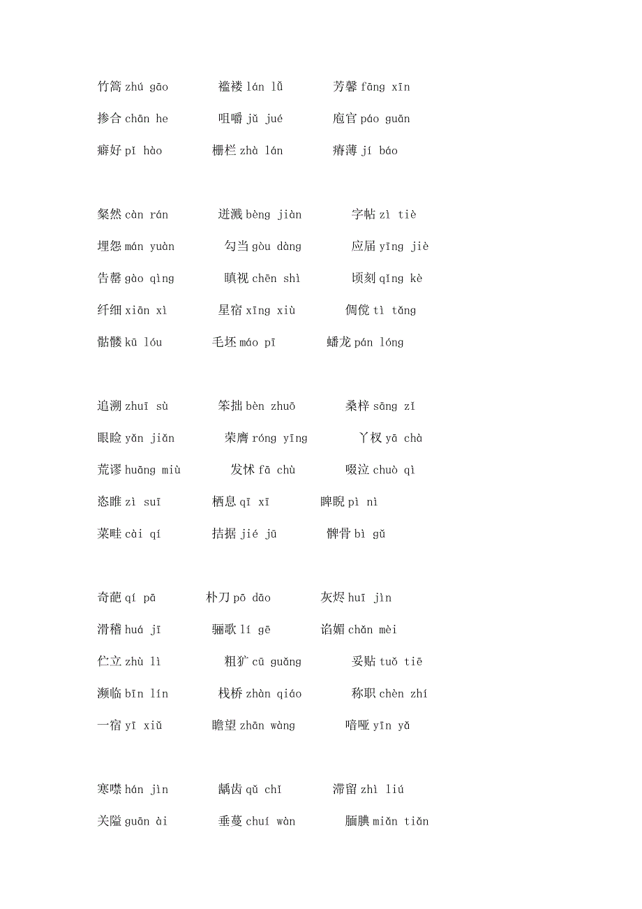 初中语文考试易错拼音300个.docx_第2页