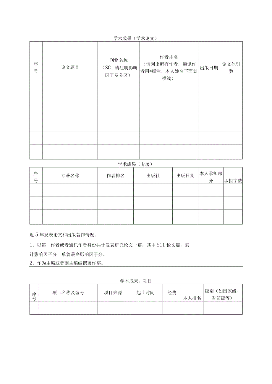 重庆医科大学附属第二医院副主任）岗位应聘表.docx_第2页