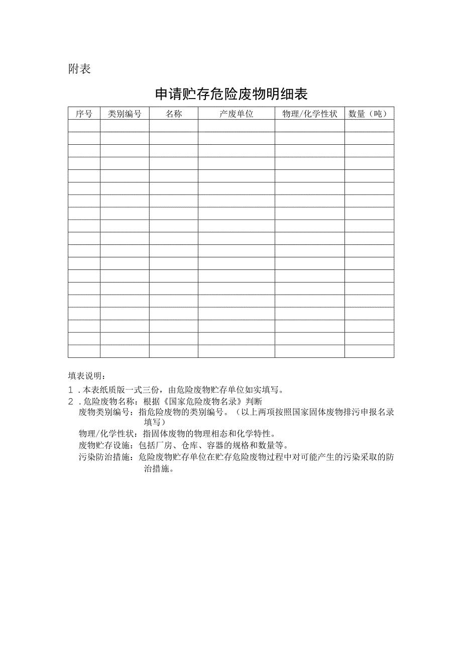 辽宁省危险废物超过一年贮存的申请表.docx_第2页