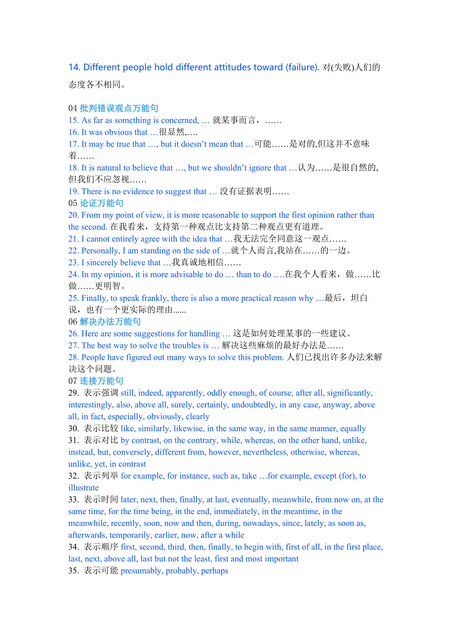 高中英语写作万能句型60例分类汇总.docx_第2页