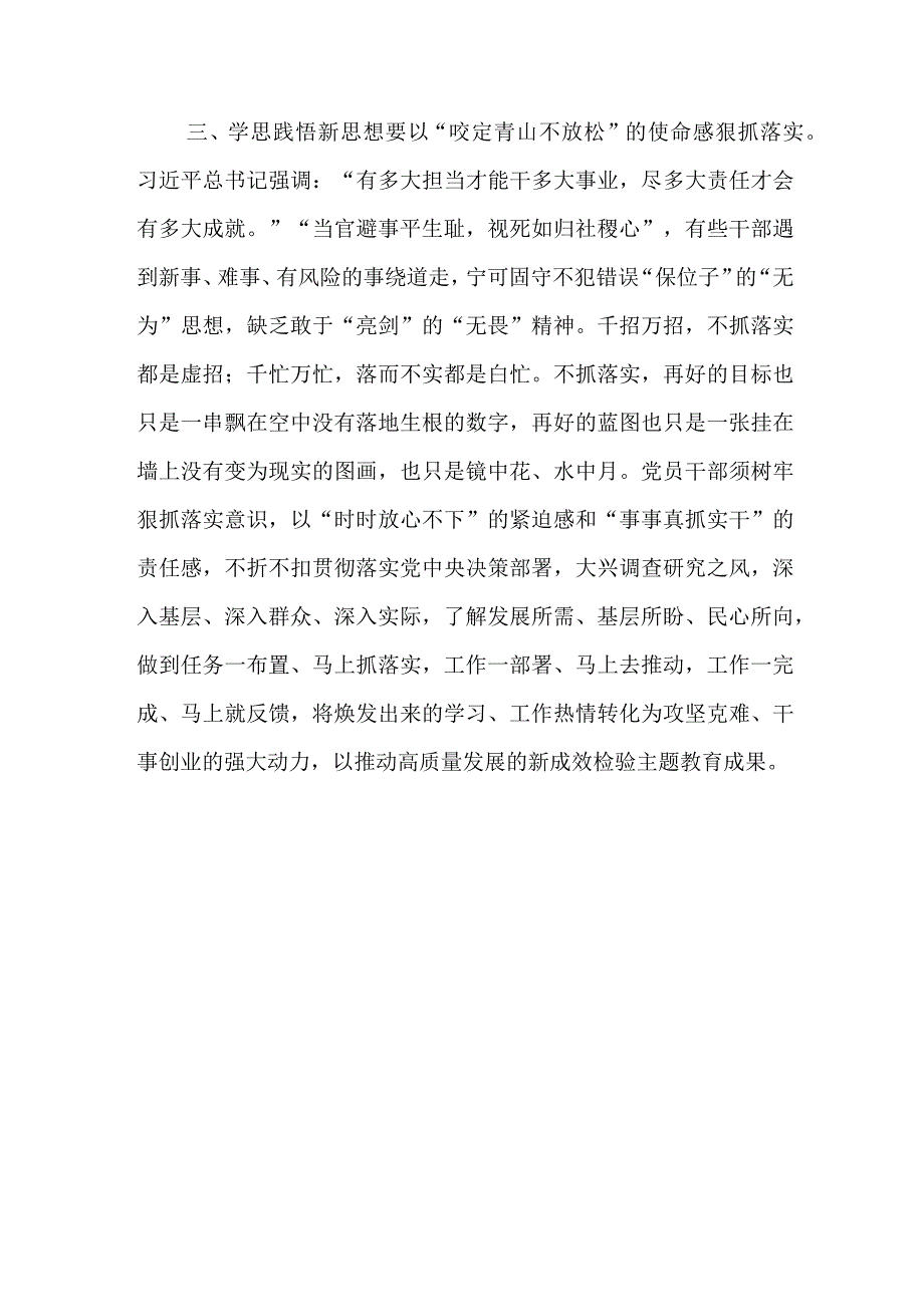 2023年学习交流发言：学思践悟勇担当 砥砺奋进新征程.docx_第3页