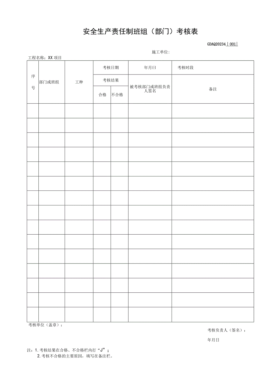 001-4.安全生产责任制班组（部门）考核表GDAQ20204.docx_第1页