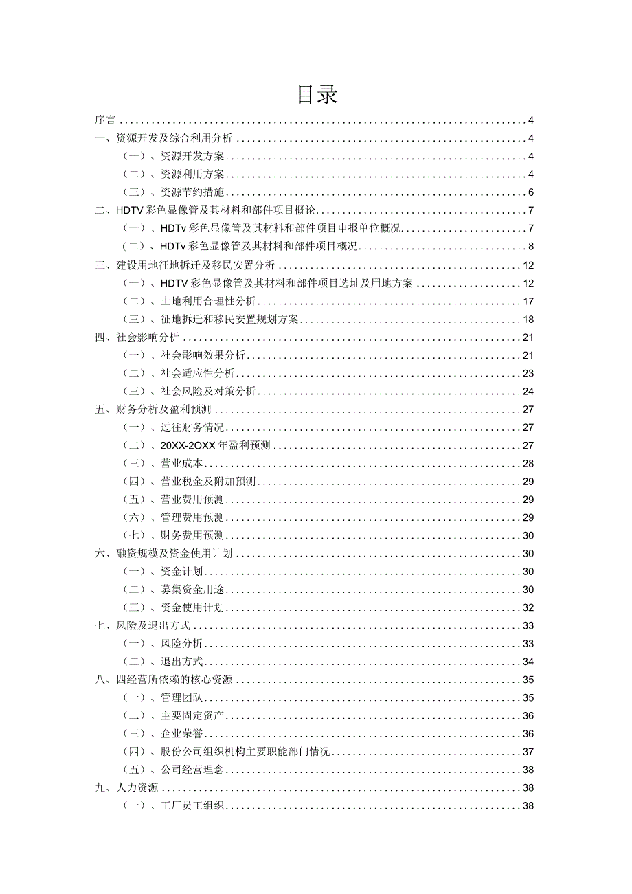 2023年HDTV彩色显像管及其材料和部件项目筹资方案.docx_第2页