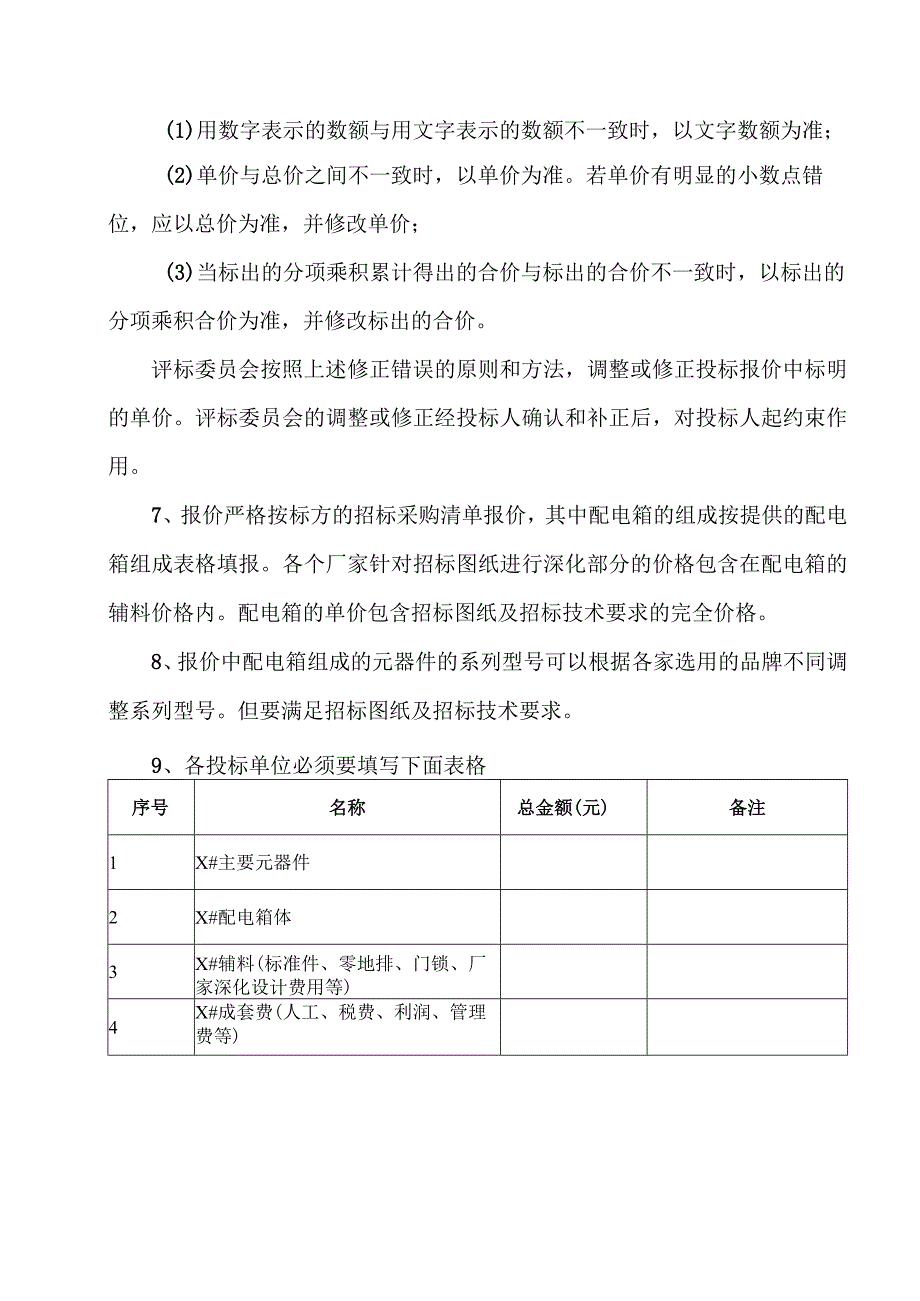 XX投标项目商务报价说明（2023年）.docx_第2页