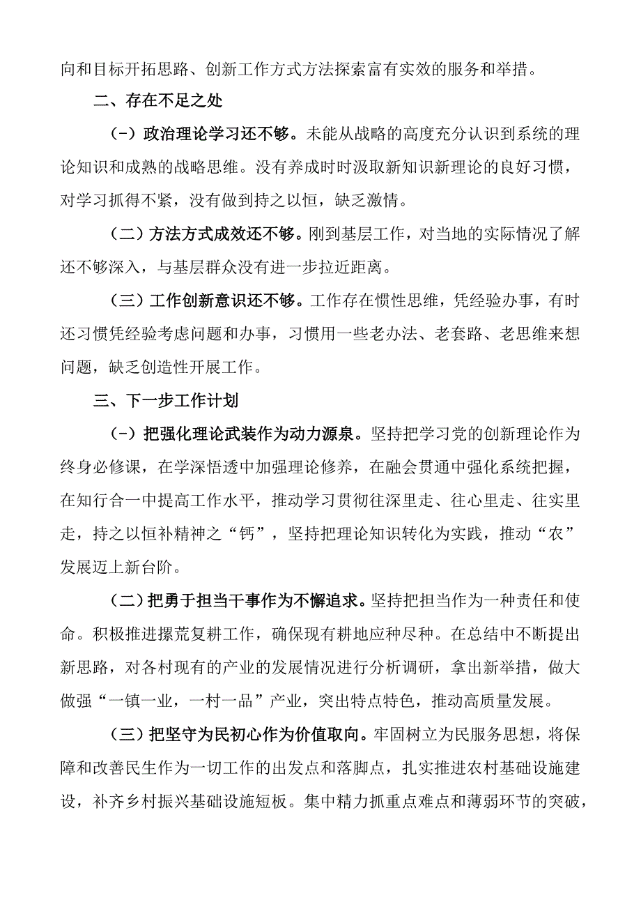 2023年乡镇分管领导个人述职述责述廉报告工作汇报总结副镇长班子成员.docx_第3页