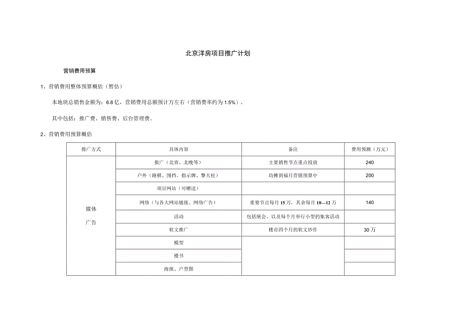 北京洋房项目推广计划.docx_第1页