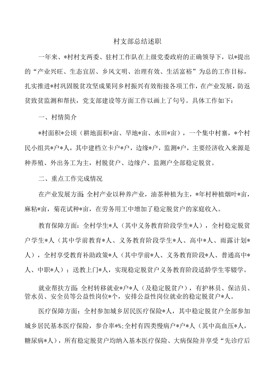 村支部总结述职.docx_第1页