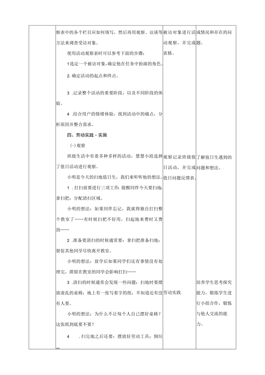 浙教版劳动六年级项目三-集体生活有规则-协商制定创意班规-单元教学设计.docx_第3页