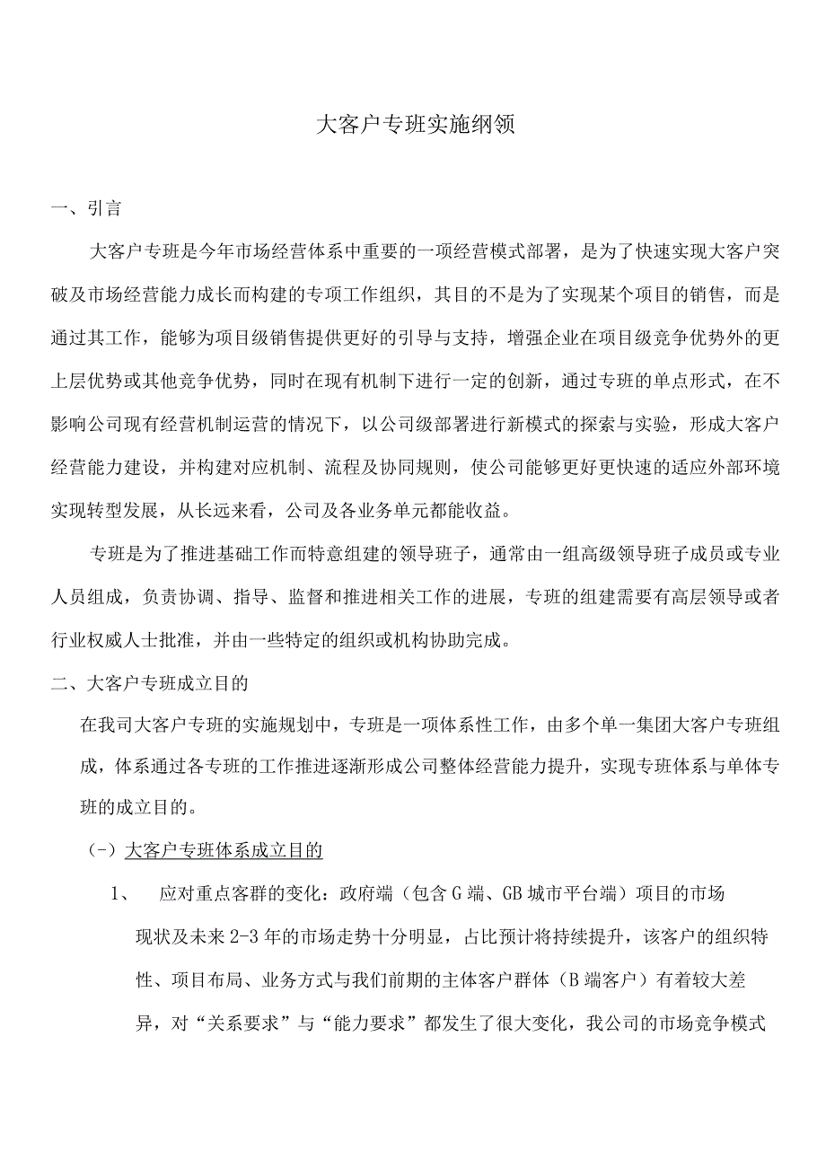 大客户专班实施纲领.docx_第1页