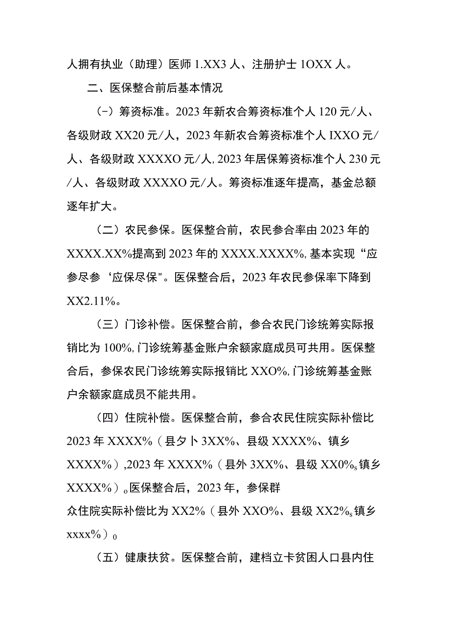 城乡居民医保整合后运行情况调研报告.docx_第2页