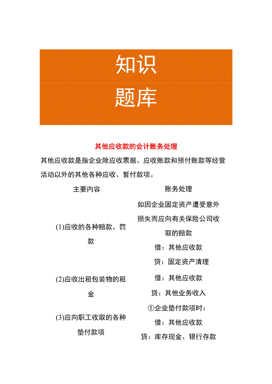 其他应收款的会计账务处理.docx_第1页