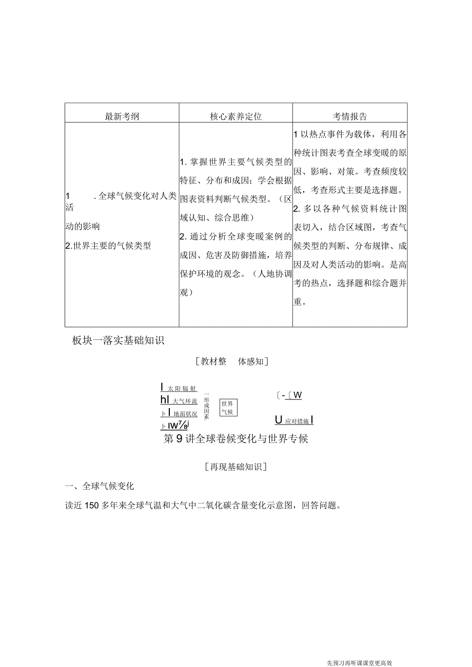 第9讲全球气候变化与世界气候.docx_第1页