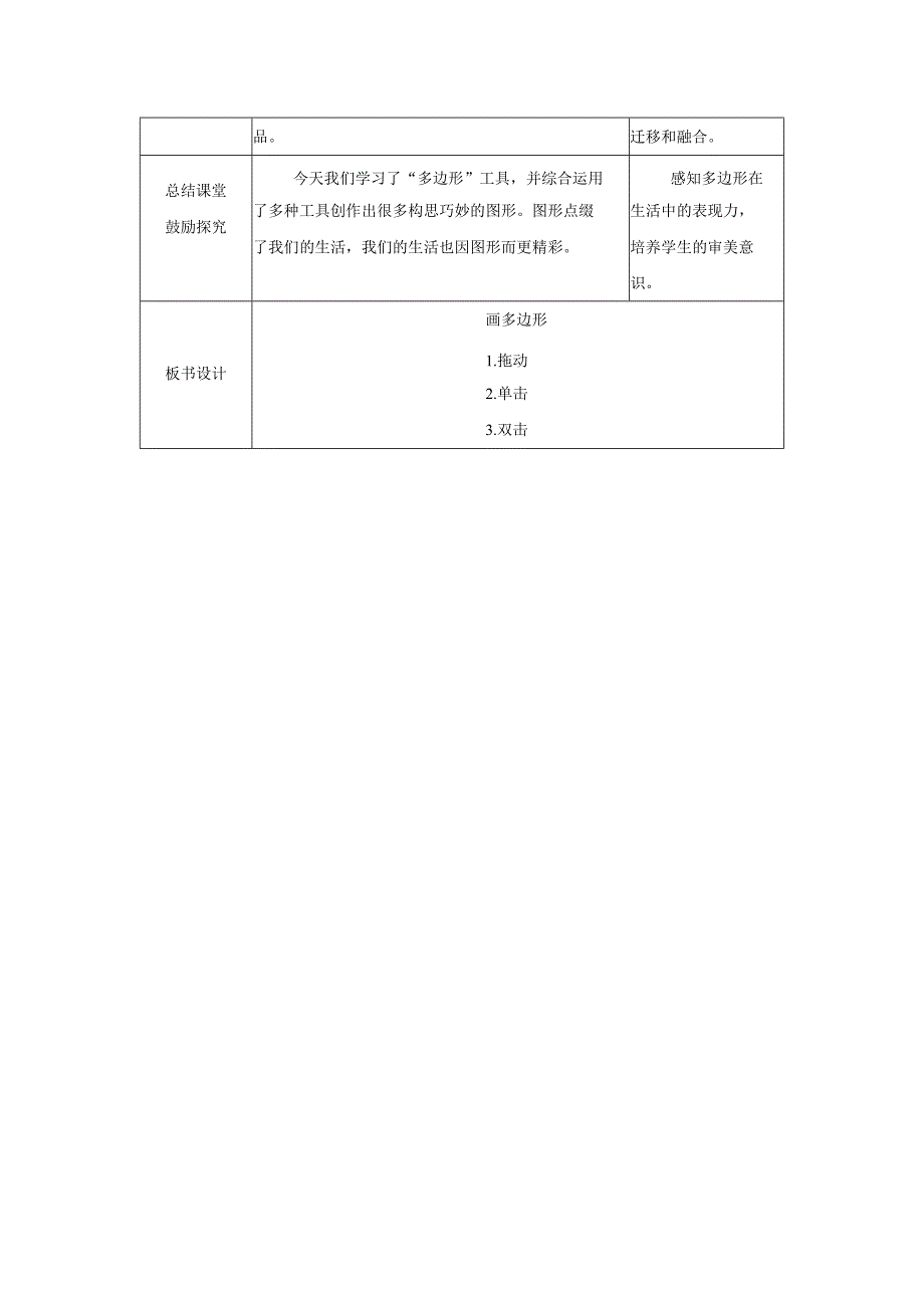苏科版三年级信息技术上册第13课《画多边形》教案.docx_第3页