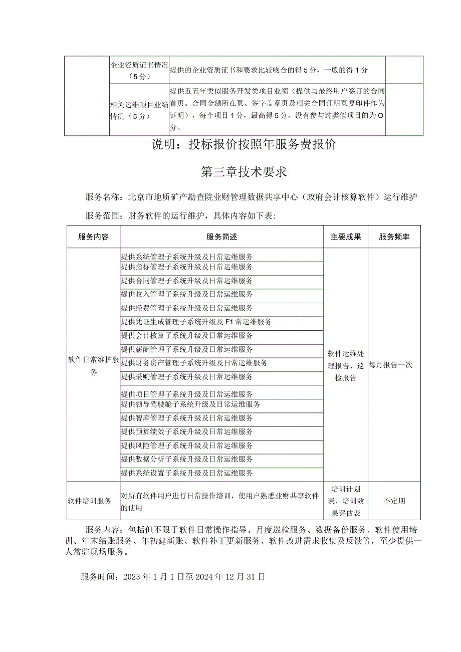 第一包业财管理数据共享中心政府会计核算软件维护服务项目内容及技术要求.docx_第2页