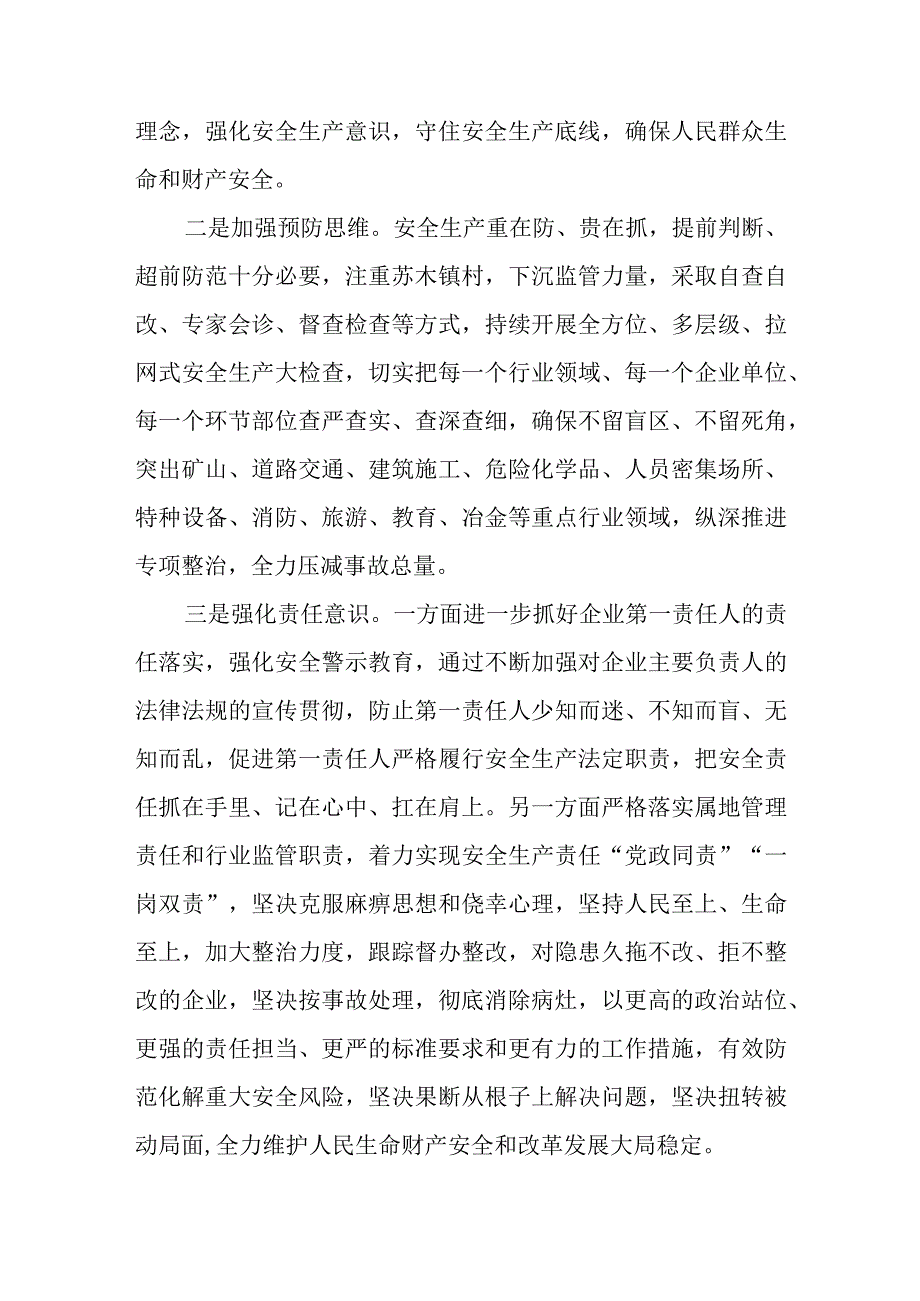 纪委书记关于安全生产的研讨材料.docx_第2页