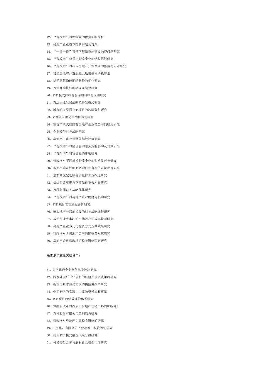 经管系毕业论文题目.docx_第2页
