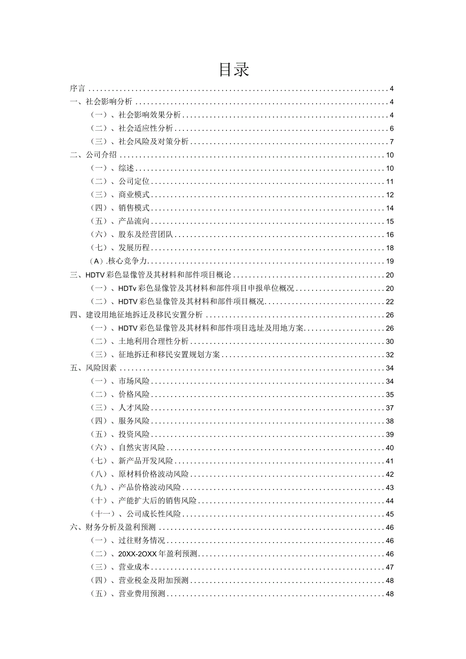 2023年HDTV彩色显像管及其材料和部件项目融资计划书.docx_第2页