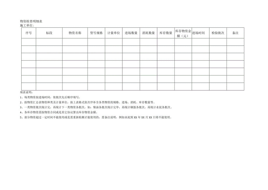 物资检查明细表.docx_第1页