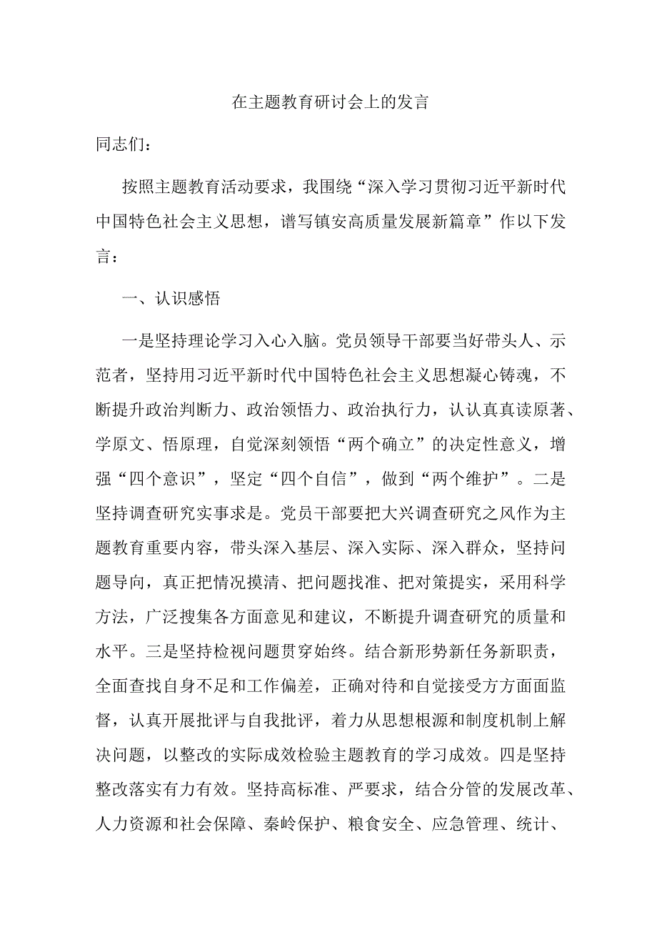 在主题教育研讨会上的发言.docx_第1页