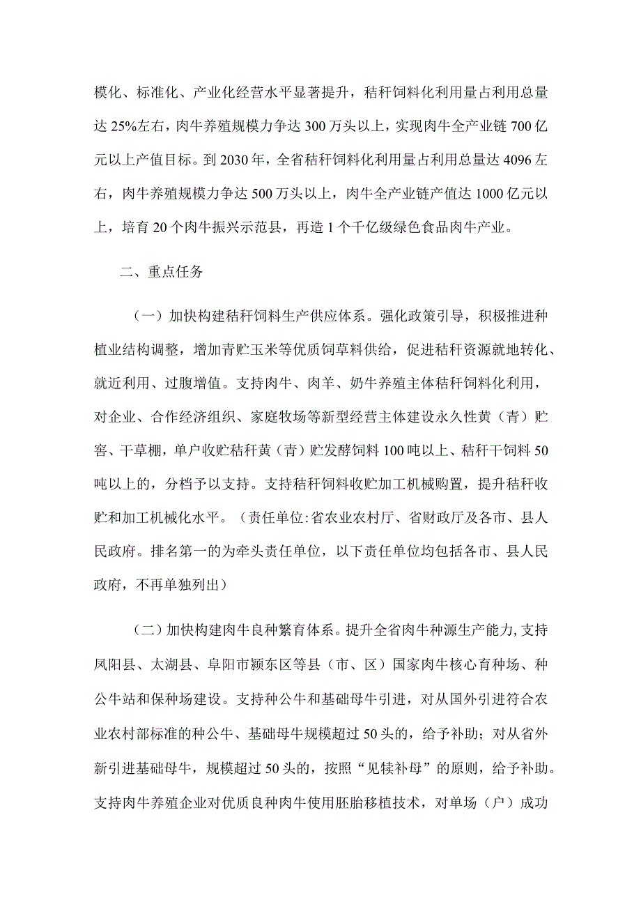 安徽省关于实施“秸秆变肉”暨肉牛振兴计划的意见.docx_第3页