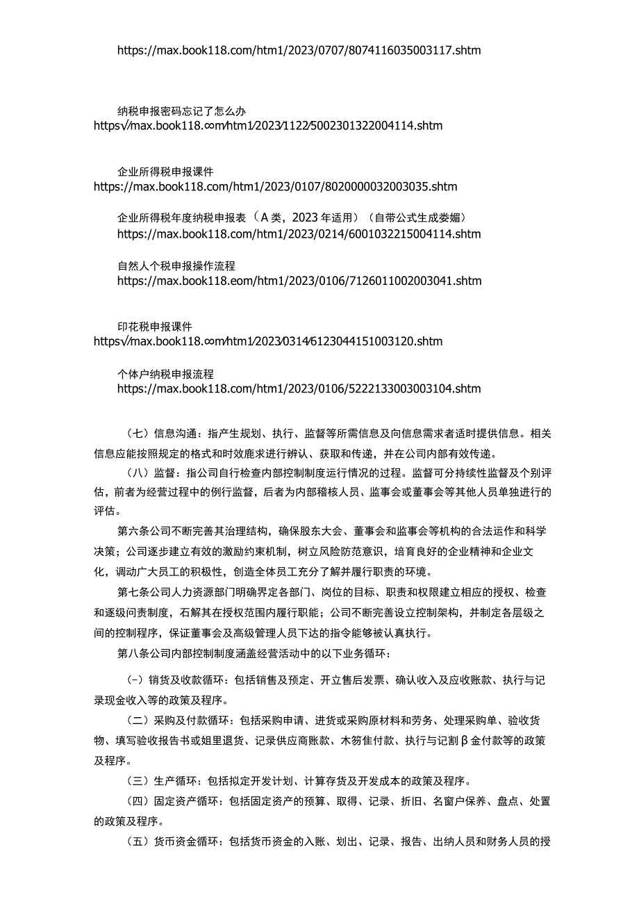 股份有限公司内部控制制度.docx_第2页