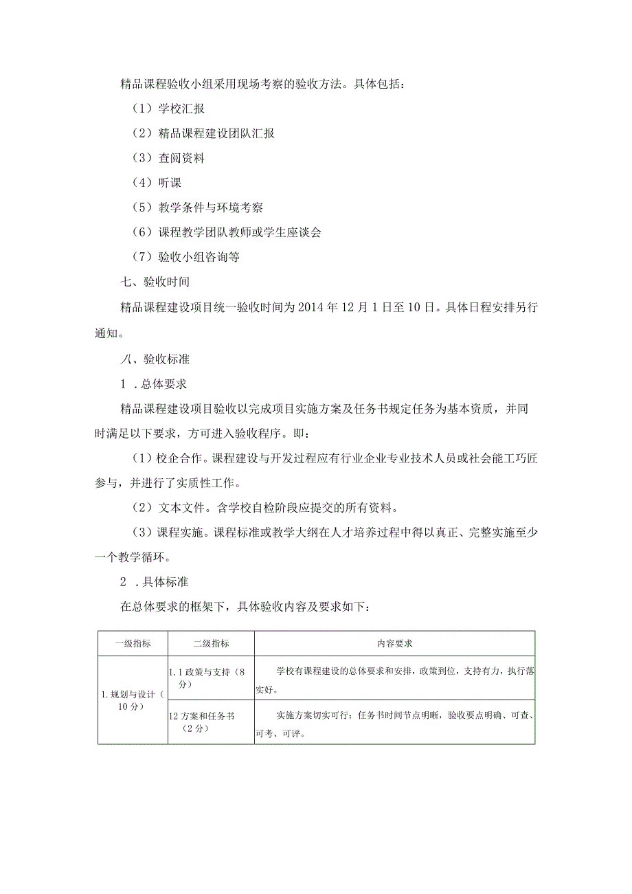 原上级文件--2012长春市职业教育精品课程建设项目验收工作方案.docx_第3页