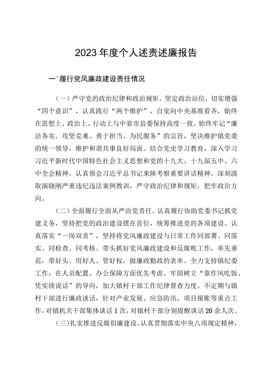 （3篇）个人述责述廉报告个人工作述职报告个人工作自查报告.docx_第2页