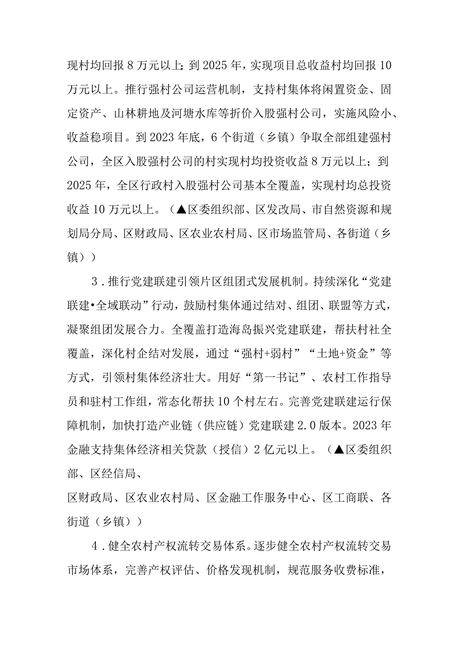 关于全面深化以集体经济为核心的强村富民乡村集成改革工作的实施方案.docx_第3页