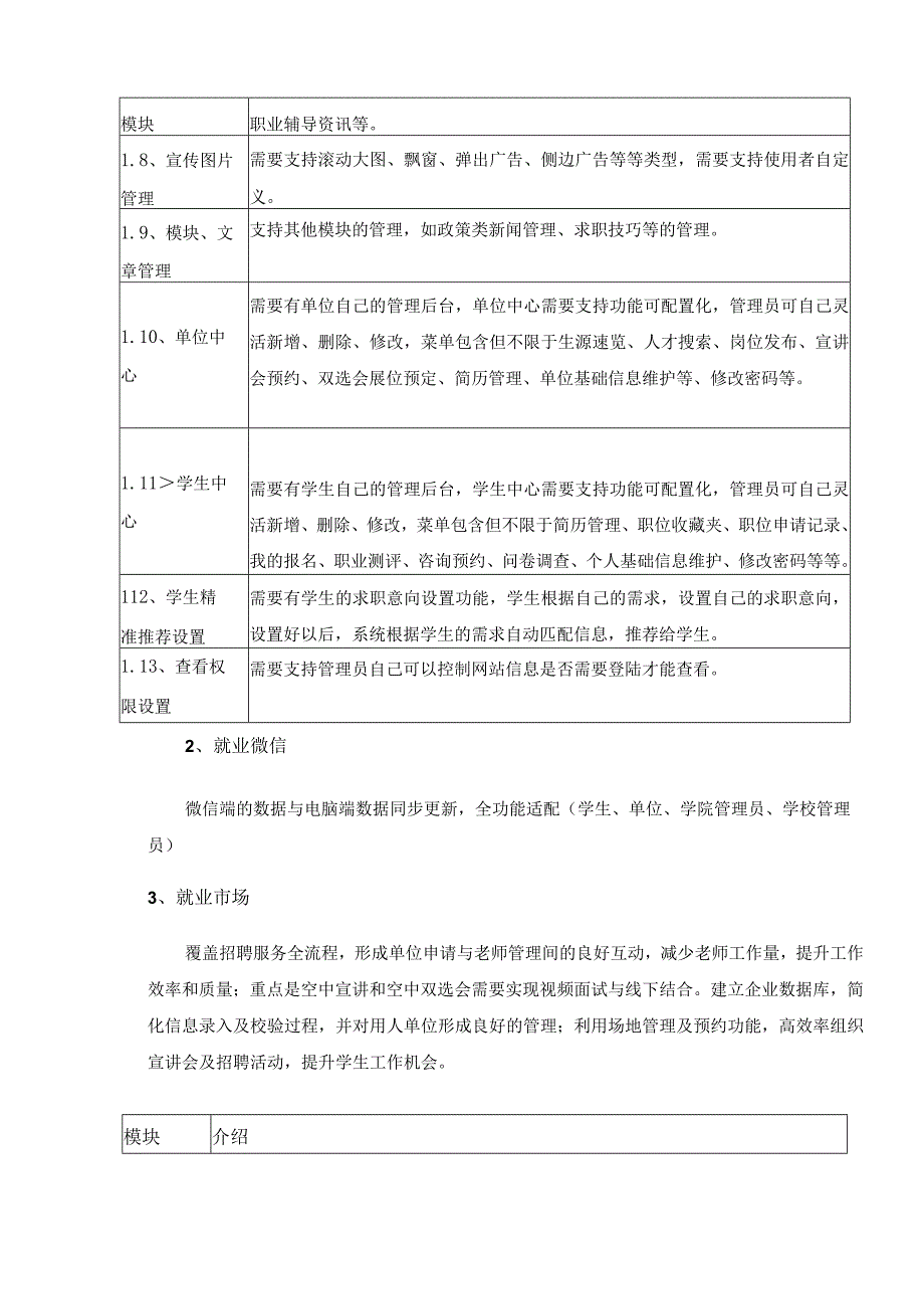 XXXX大学“数字X药”多跨协同应用建设（智慧就业服务系统）采购需求.docx_第3页