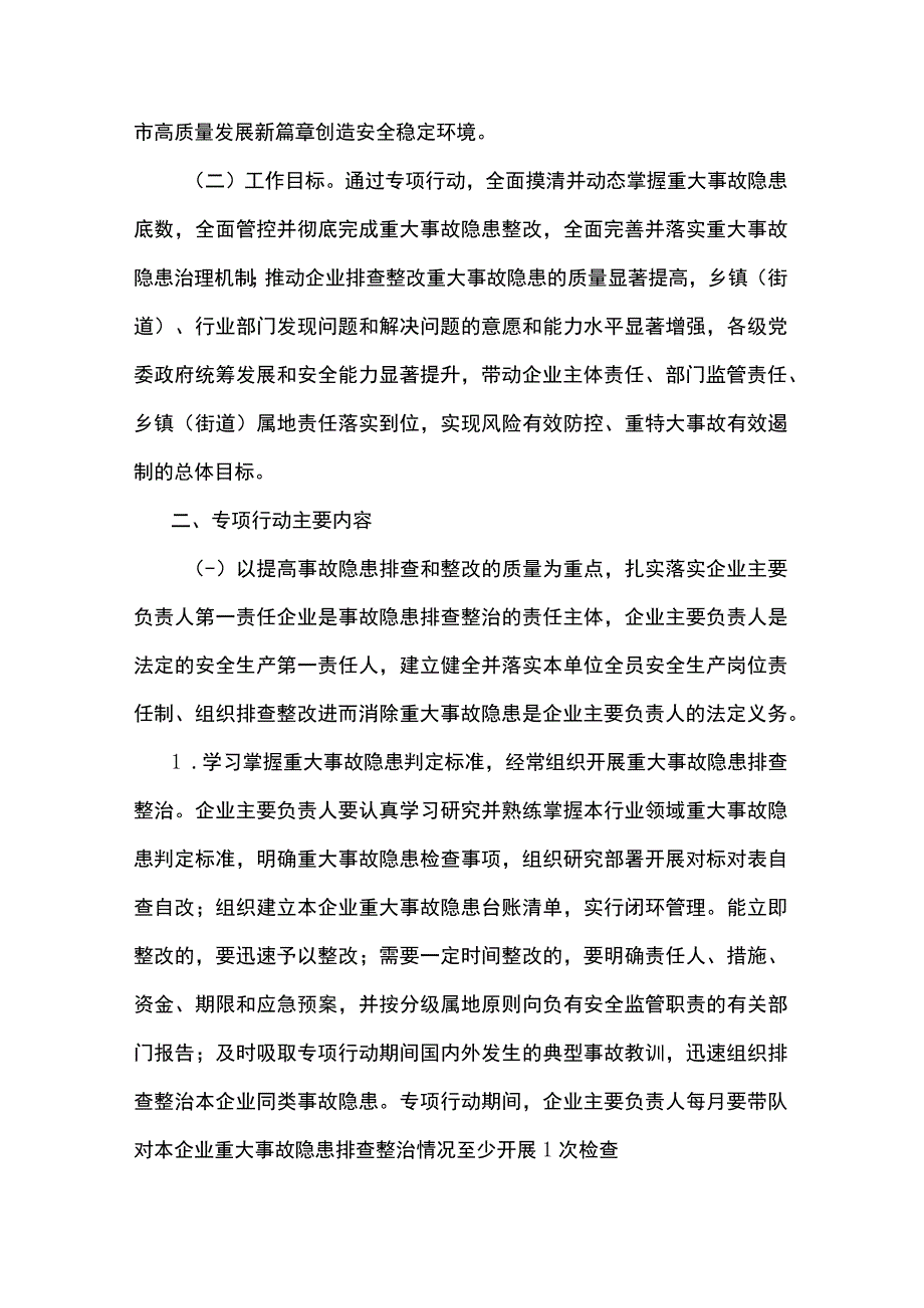 2023年重大事故隐患专项排查整治行动实施方案.docx_第2页