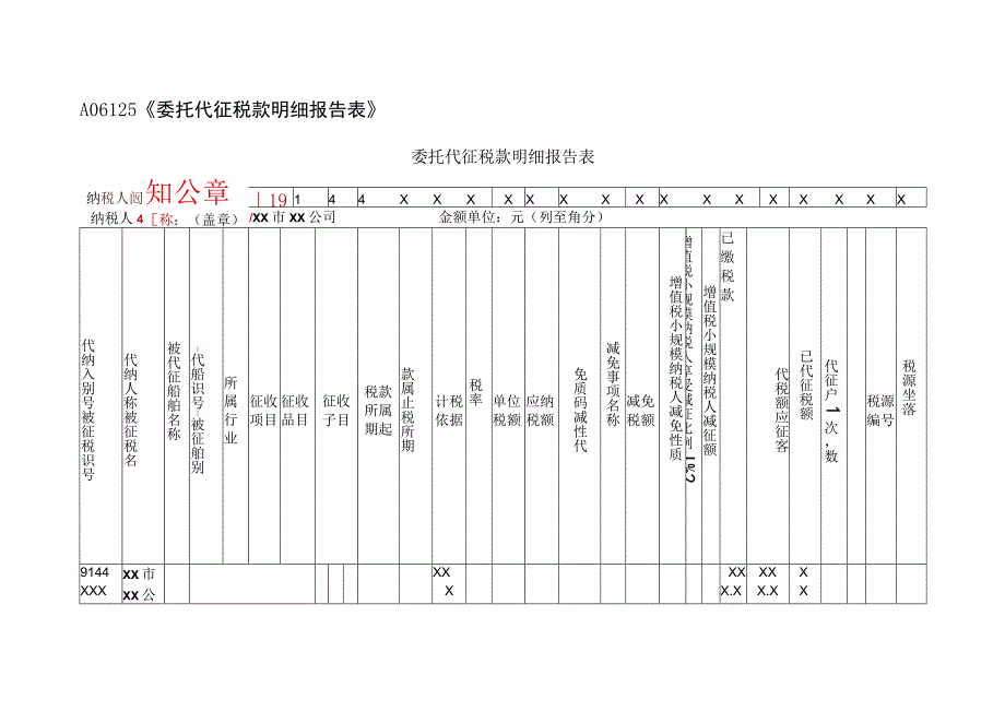 A06125《委托代征税款明细报告表》(填写样例).docx_第1页