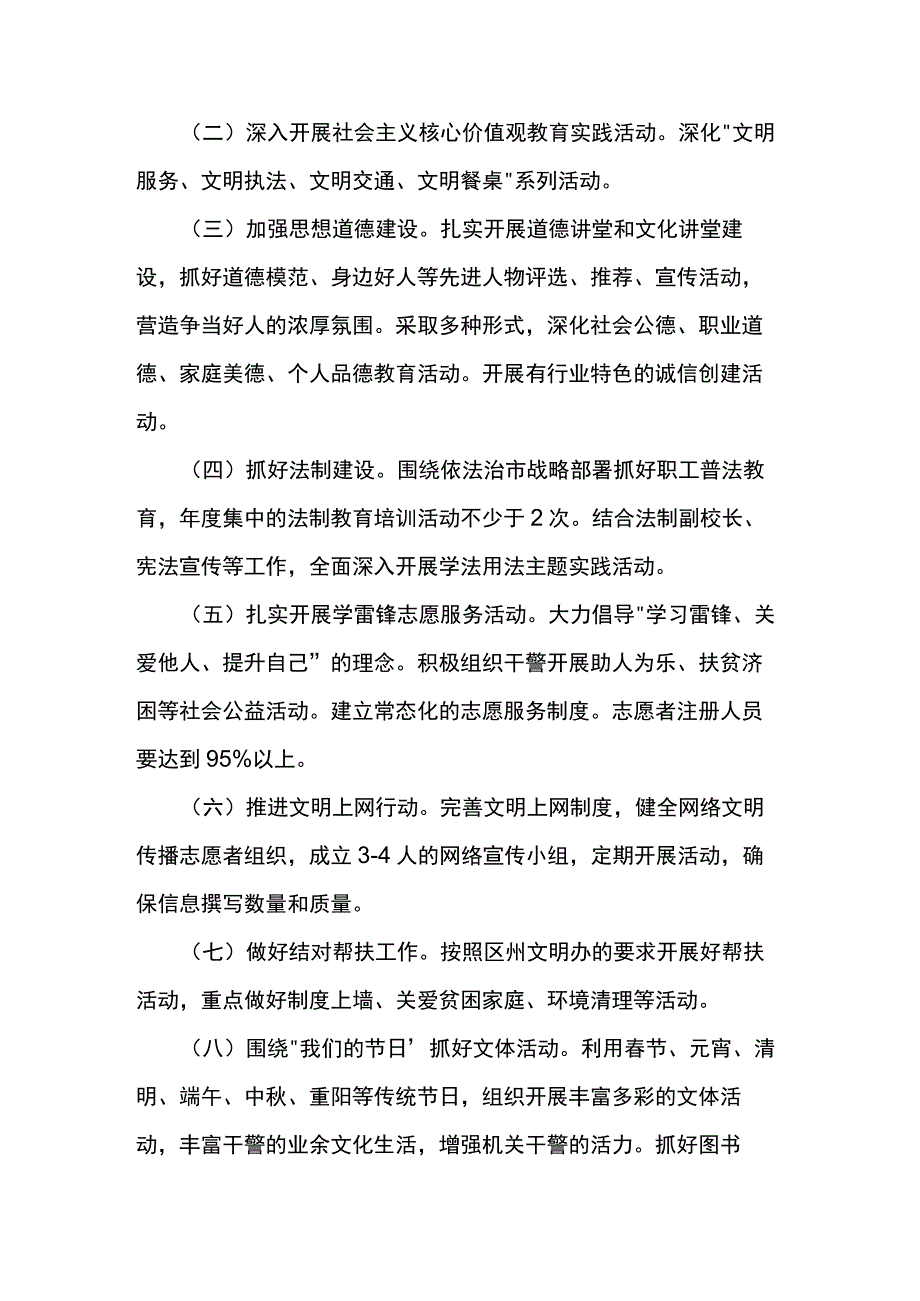 2023年精神文明创建工作方案两篇.docx_第2页