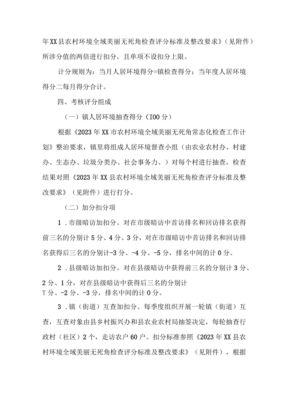 2022年XX镇农村环境全域美丽无死角整治考核办法.docx_第2页