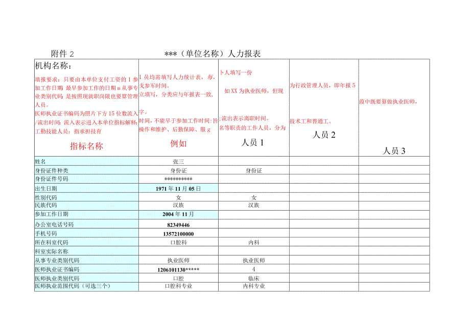 2023年人力资源报表(1).docx_第1页