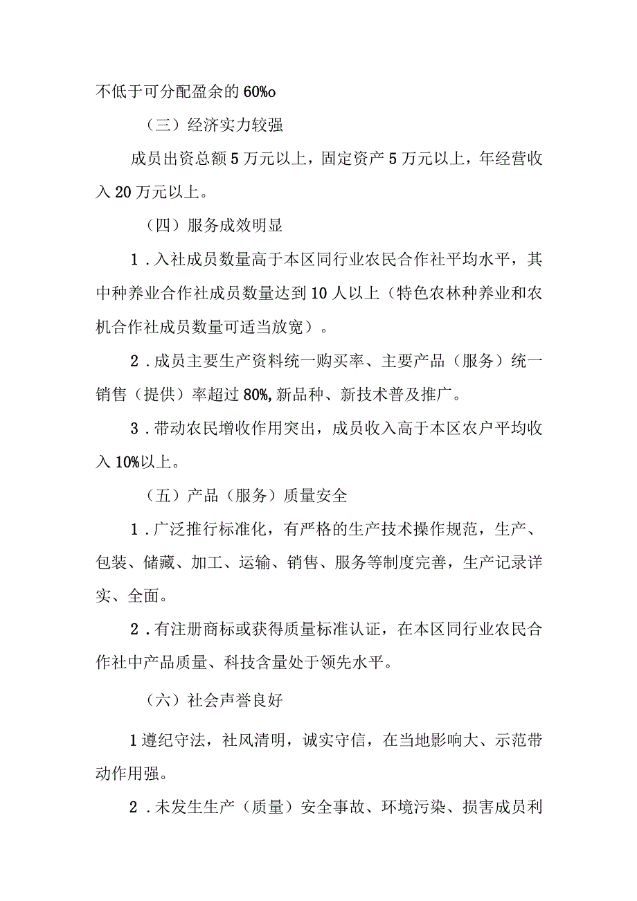 2023年XX区农民专业合作社区级示范社评定实施方案.docx_第3页