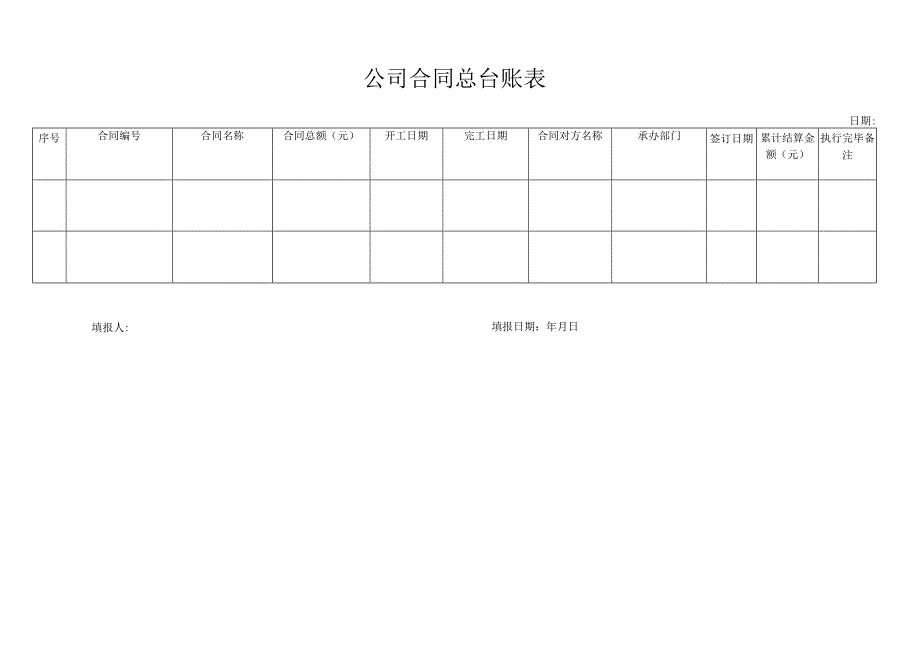 公司合同总台账表.docx_第1页