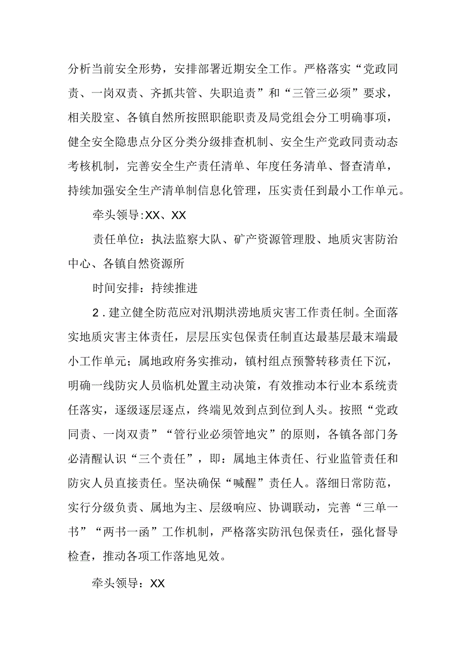 XX县自然资源领域安全生产突出问题和作风飘浮欺上瞒下突出问题专项整治工作方案.docx_第2页