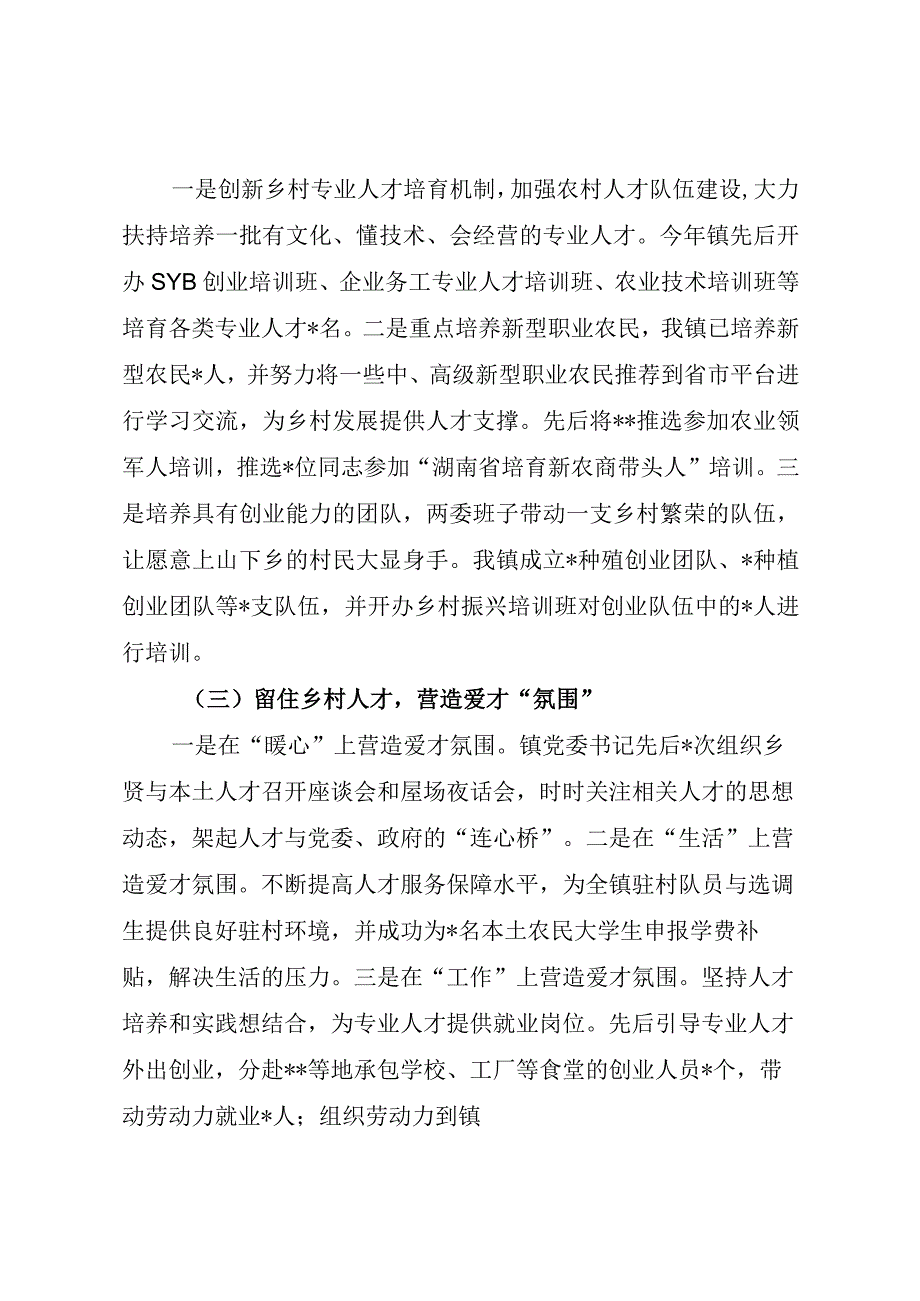 乡镇人才工作开展及特色亮点总结（最新分享）.docx_第2页