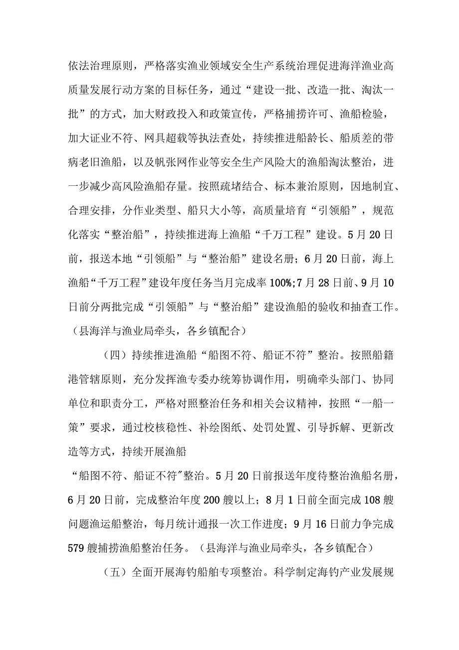 XX县渔业领域安全生产隐患大排查大整治暨伏休整治攻坚行动方案.docx_第3页