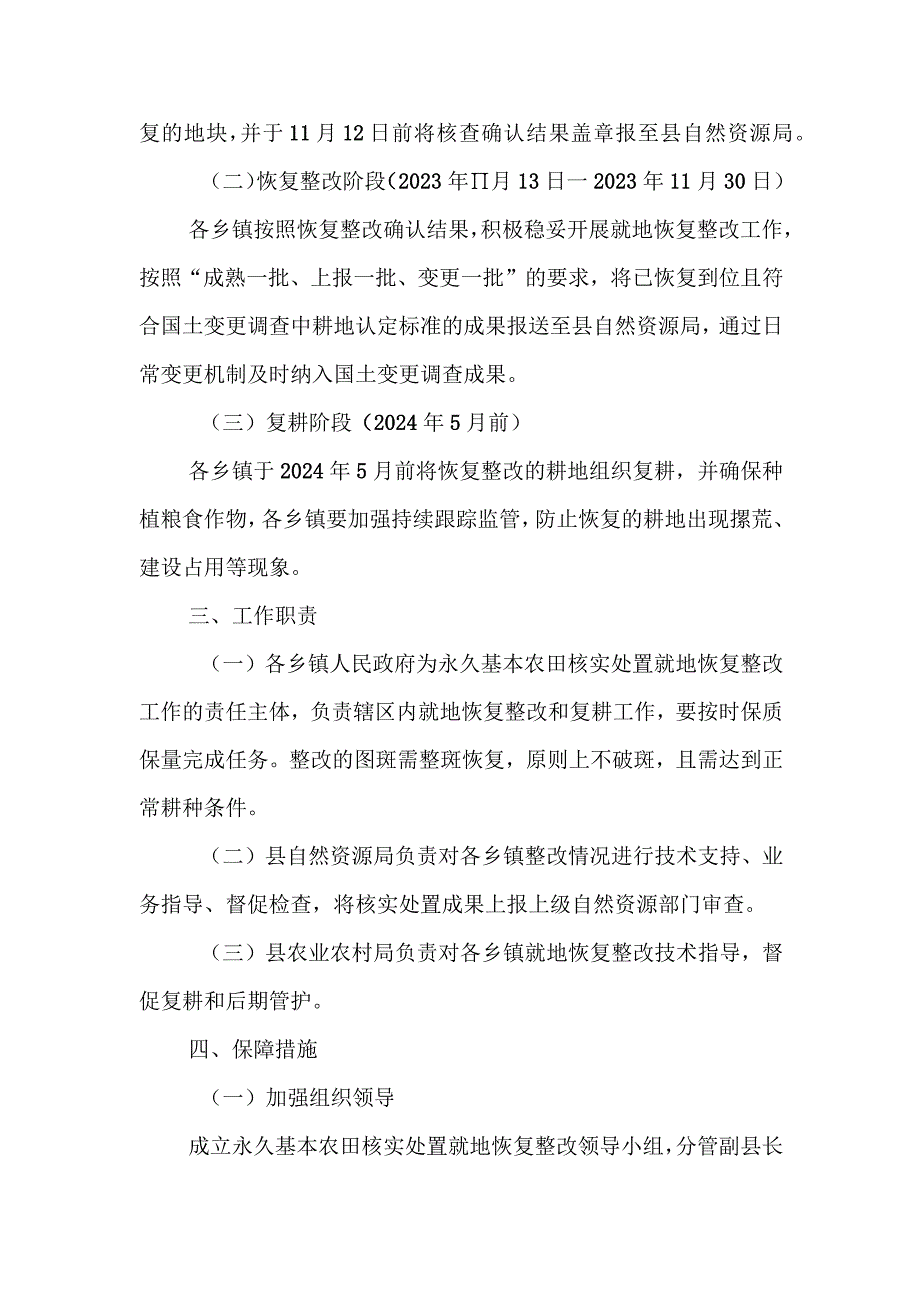 XX县永久基本农田核实处置就地恢复整改工作方案.docx_第2页