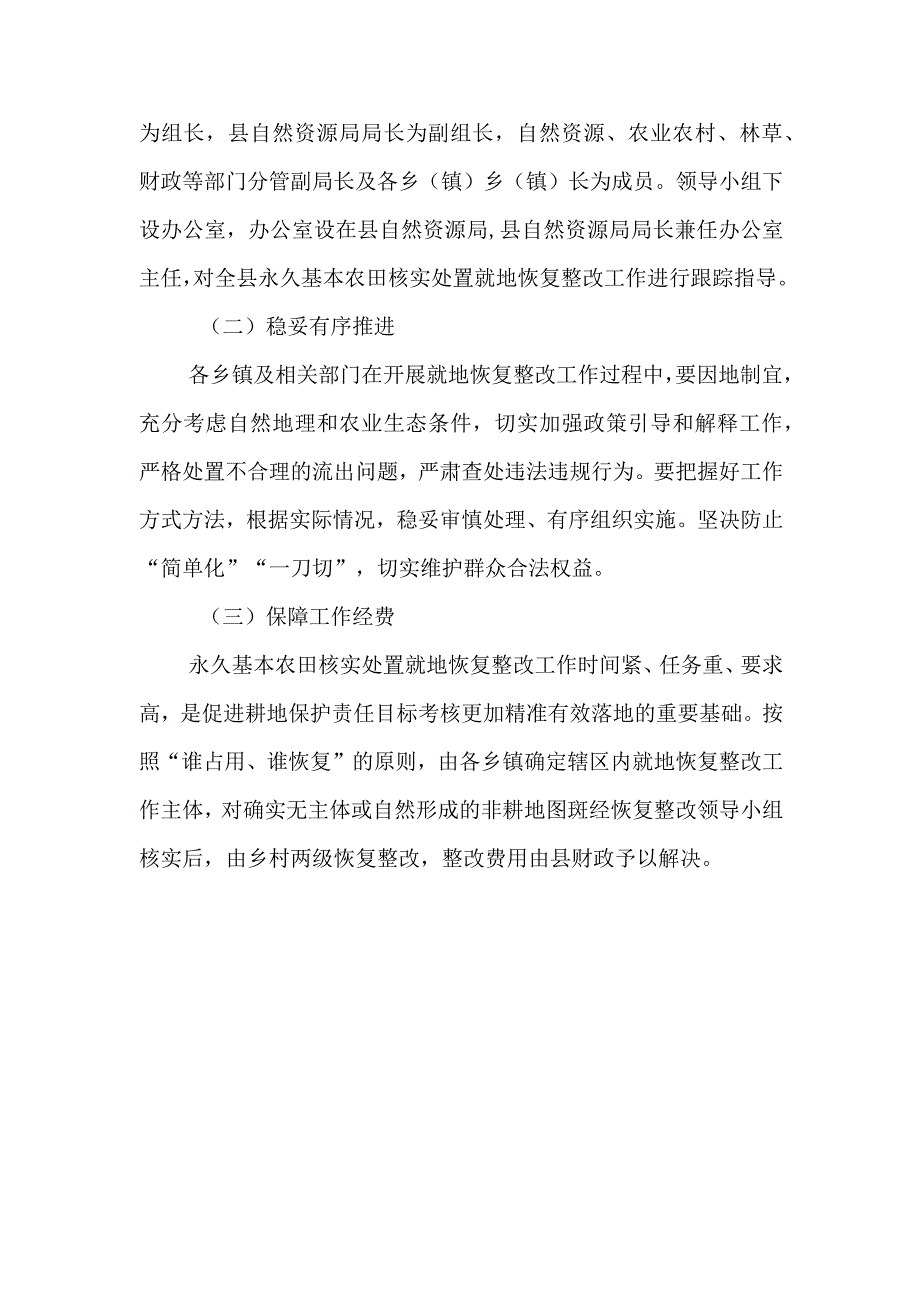 XX县永久基本农田核实处置就地恢复整改工作方案.docx_第3页