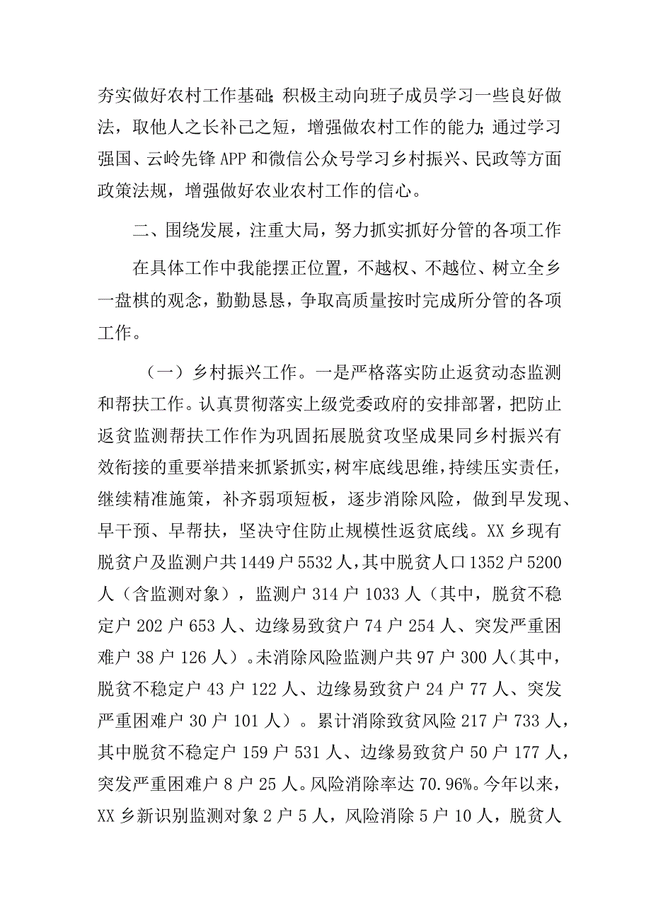 副乡长副镇长2023年度个人述职报告.docx_第2页