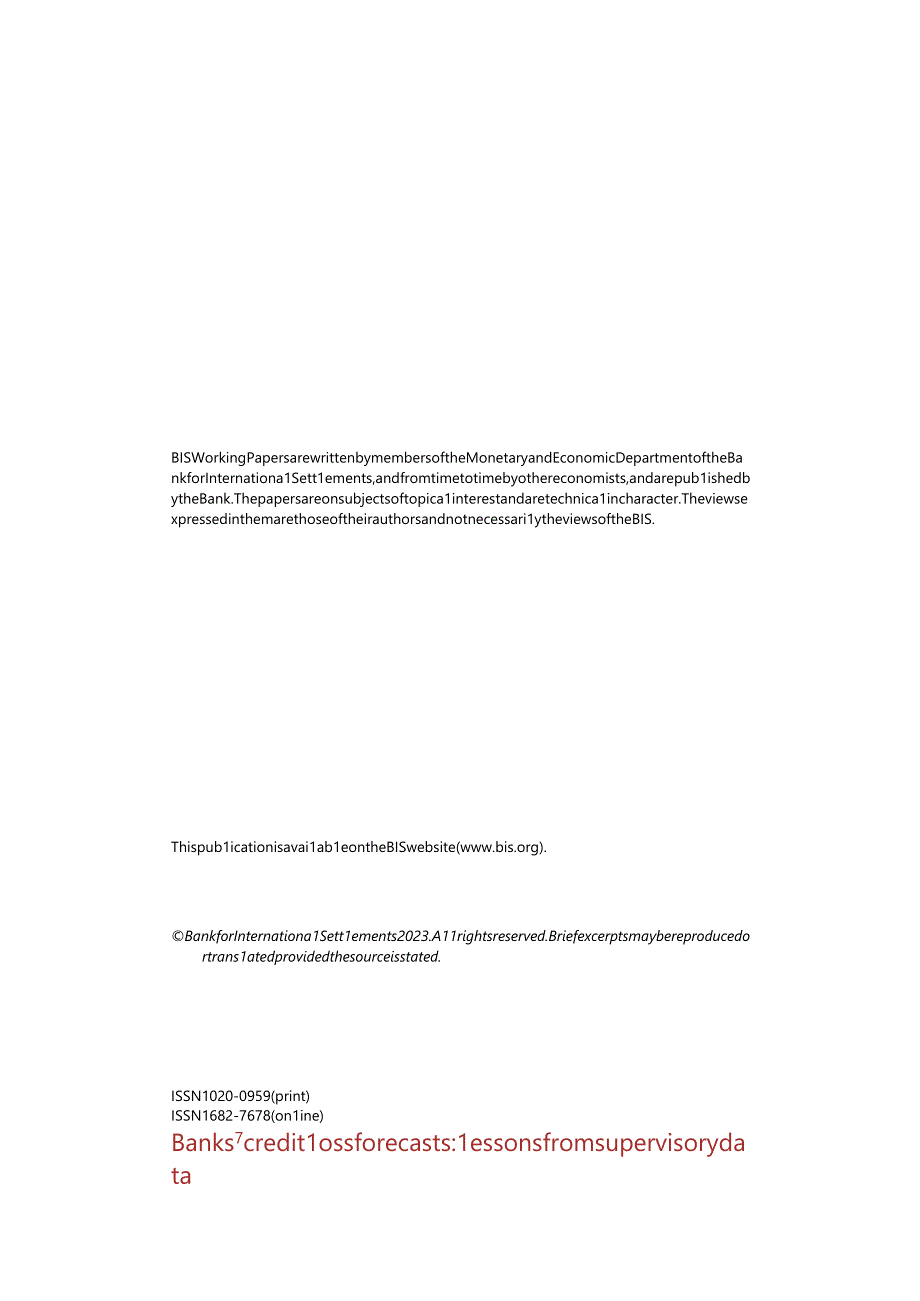 国际清算银行-银行信贷损失预测：监管数据的经验教训（英）-2023.9.docx_第3页