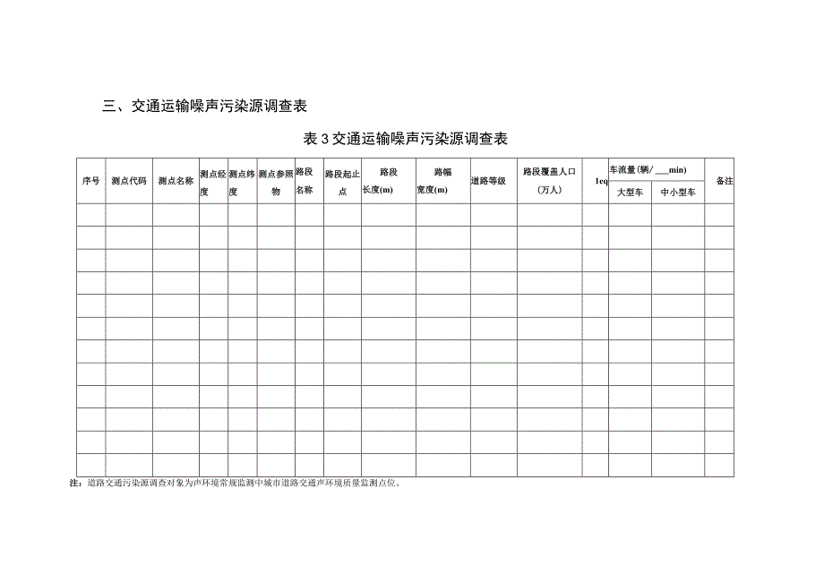 噪声污染源调查表及填表说明.docx_第3页