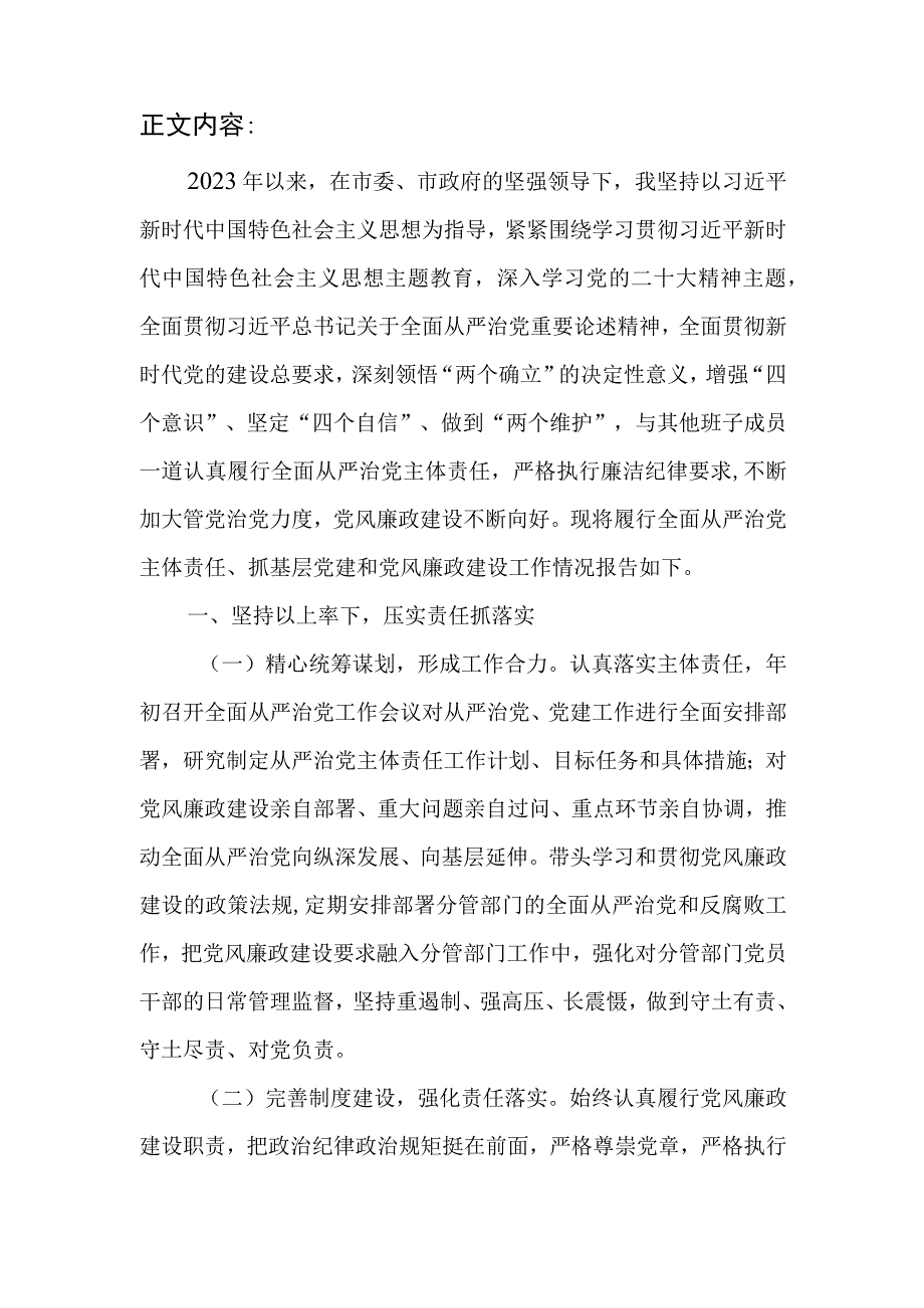 税务局党委书记2023-2024年度落实全面从严治党主体责任、抓基层党建和党风廉政建设工作总结.docx_第3页