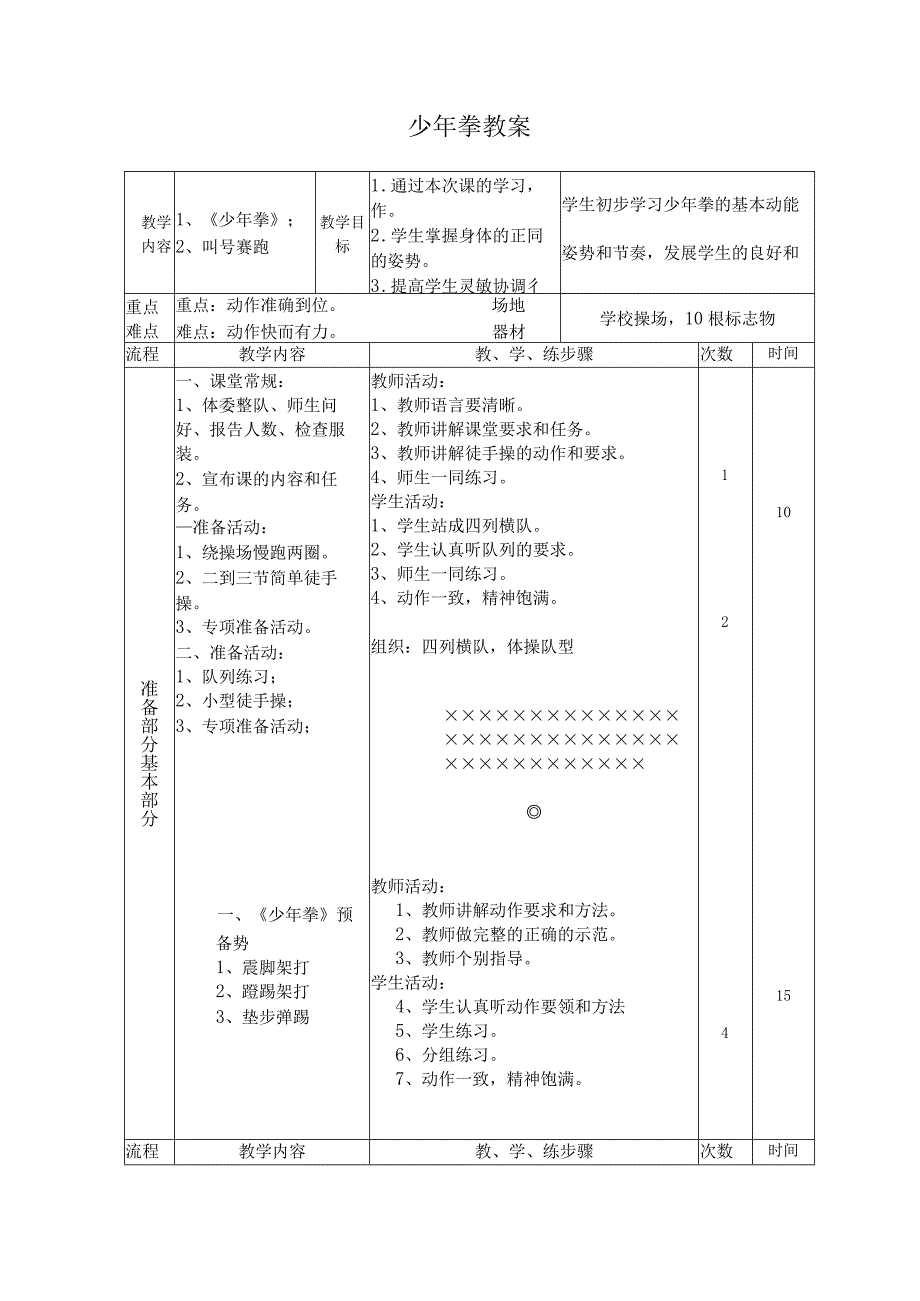 水平三（六年级）体育《武术少年拳（第一套）》教学设计及教案.docx_第3页