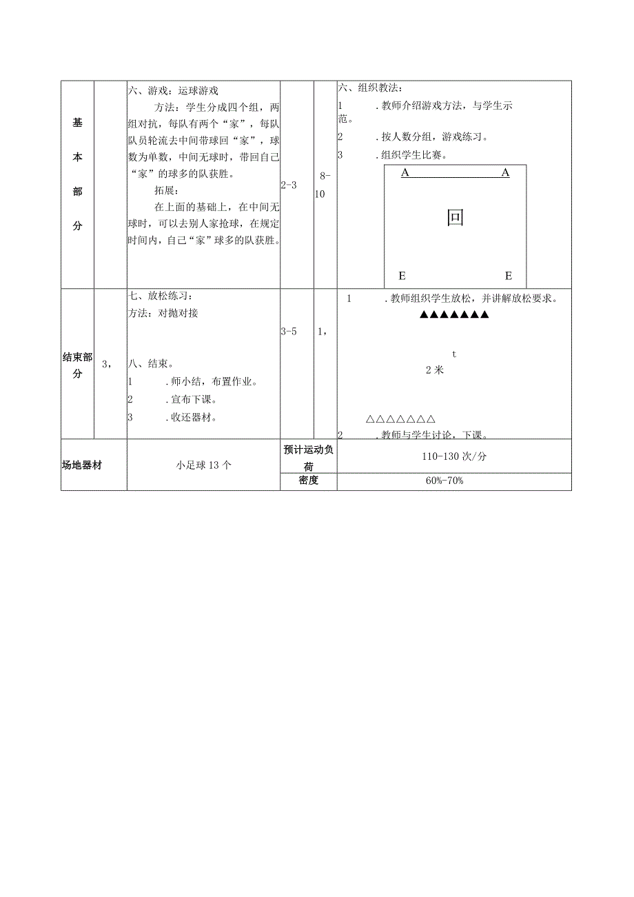 水平二（四年级）体育《 足球直线运球和游戏》公开课教案.docx_第2页