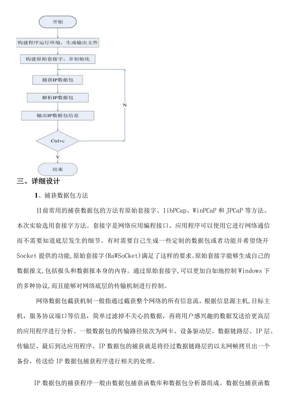 计算机网络课程设计实验报告--解析IP数据包.docx_第3页