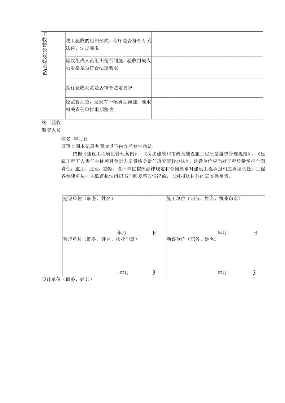 河南省市政基础设施工程竣工验收监督记录表.docx_第2页