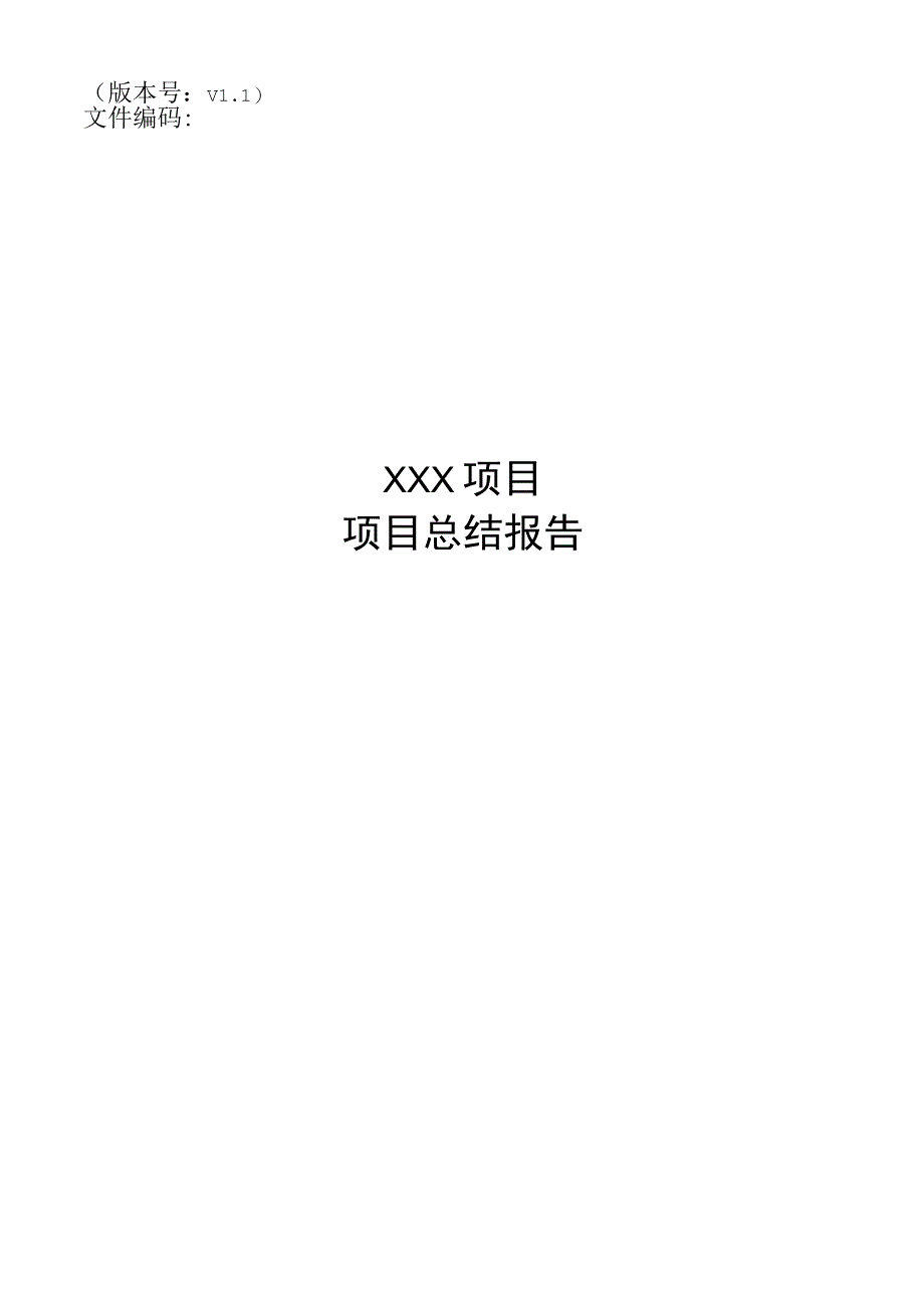 项目管理模板-IT项目总结报告.docx_第1页